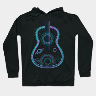 Guitar Music and Space Hoodie